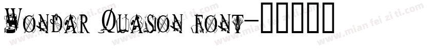 Wondar Quason font字体转换